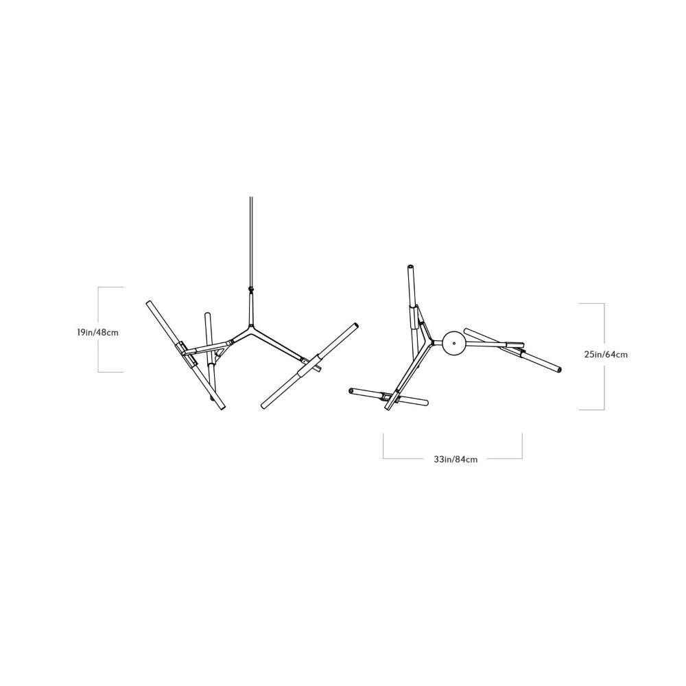 Agnes 6 Light Suspension Dimensions