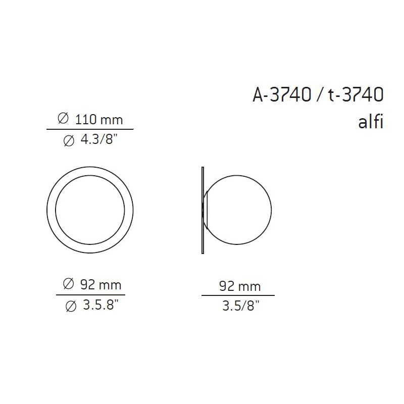 Alfi Wall Dimensions