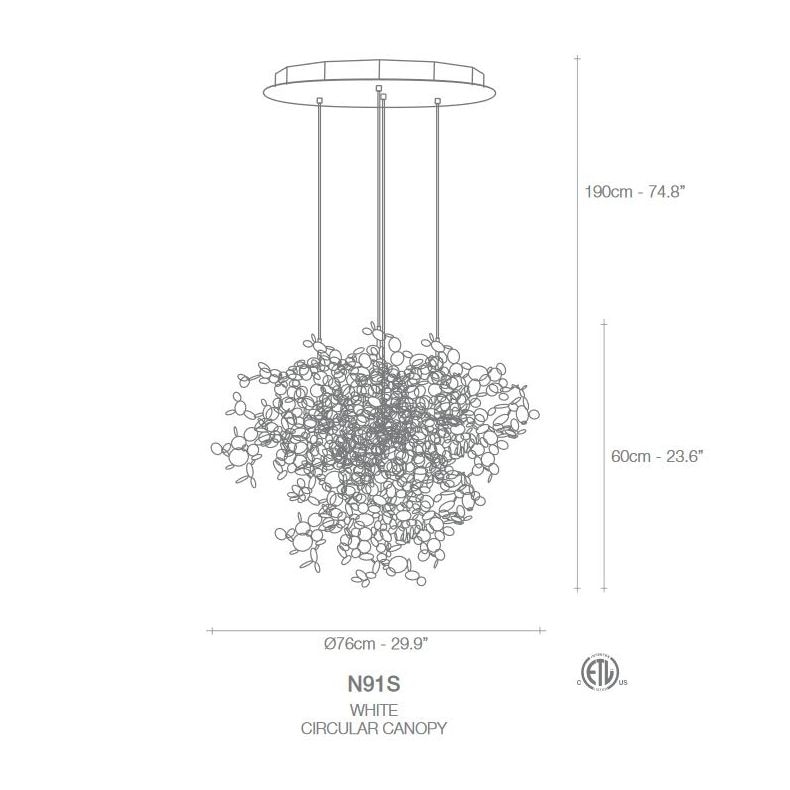 Argent 4 Element Round Suspension Dimensions