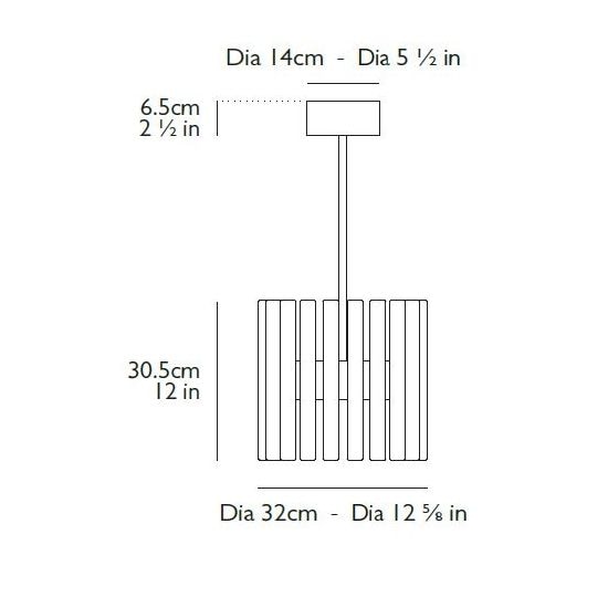 Aurora Ring Suspension Dimensions