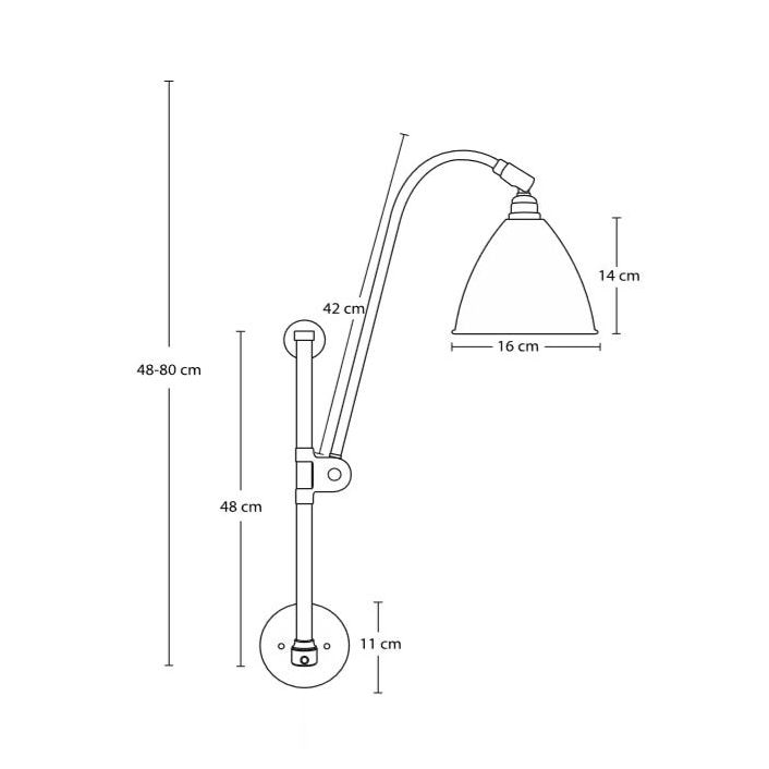 BestLite BL5 Wall Wired Dimensions