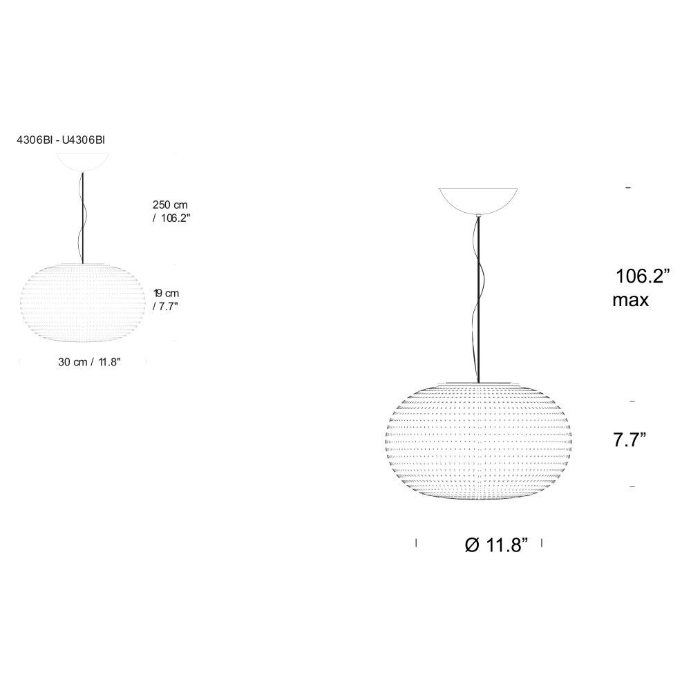 Bianca Suspension Dimensions