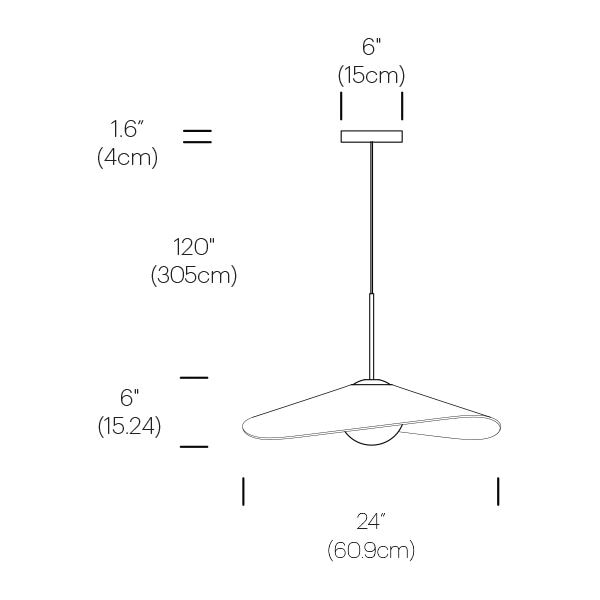 Bola Felt Suspension Dimensions