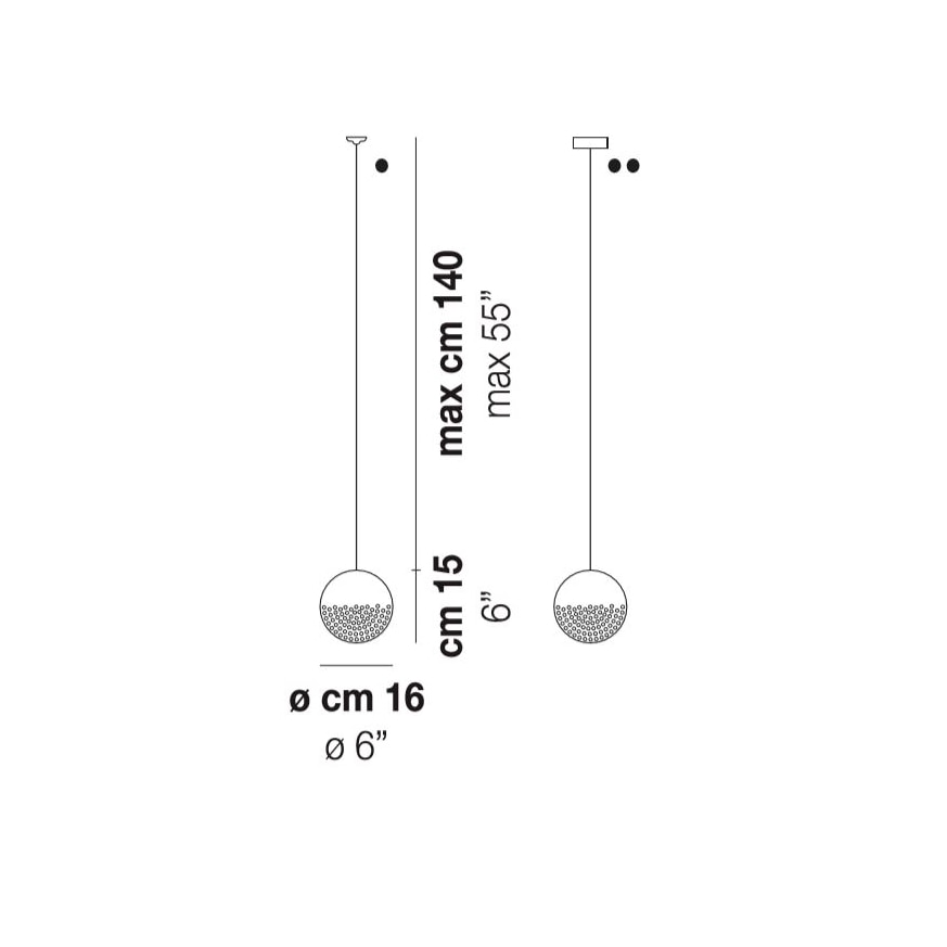 Bolle SP P Suspension Dimensions