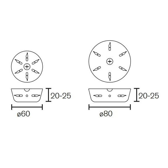 Hollywood Ceiling Round Dimensions