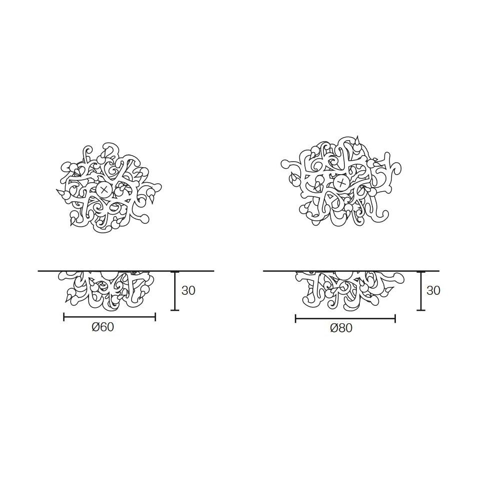 Kelp Ceiling Round Dimensions