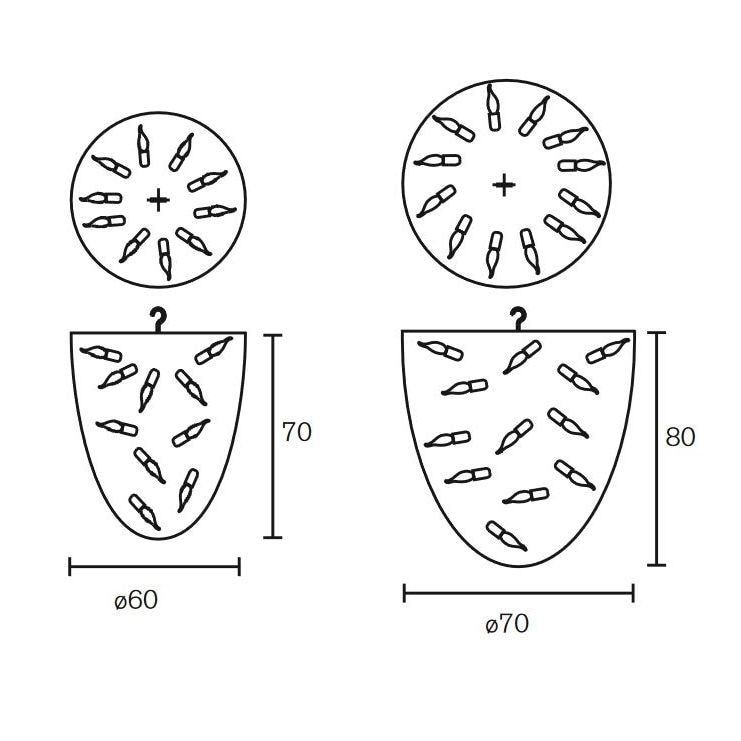 Love You Love You Not Suspension Conical Dimensions