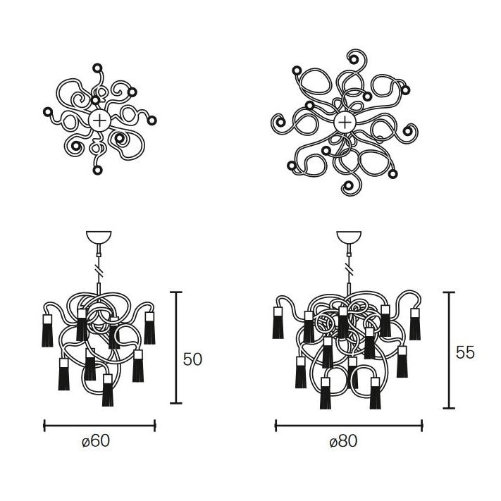 Sultans of Swing Suspension Round Dimensions