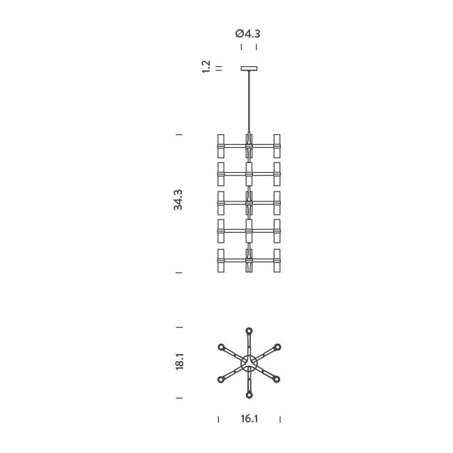 Crown Multi Suspension Dimensions