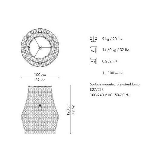Carousel Suspension Large Dimensions