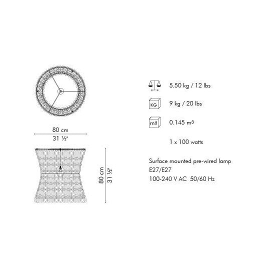 Carousel Suspension Small Dimensions