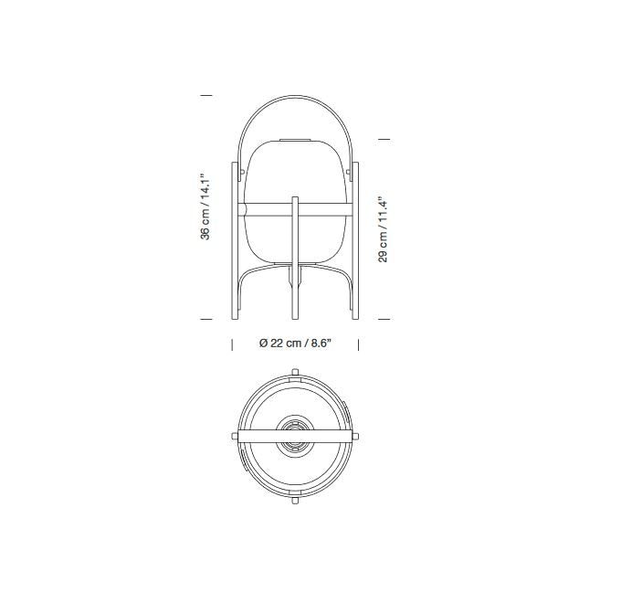 Cestita Table Dimensions