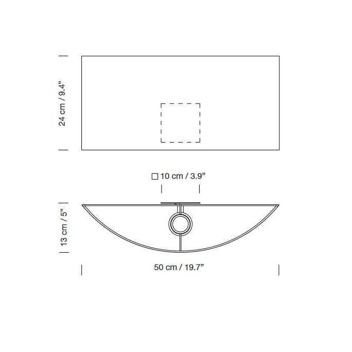 Comodin Rectangular Wall Dimensions