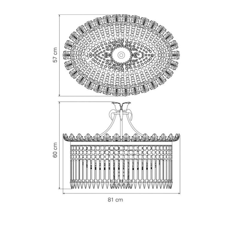 Crinoline Suspension Dimensions