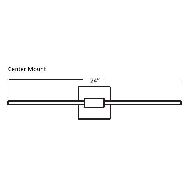 Z-Bar Wall Sconce Dimensions