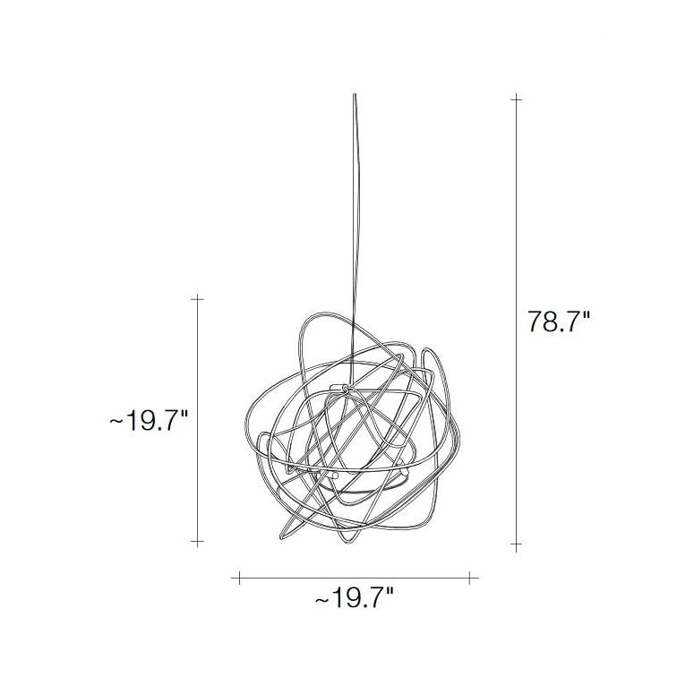 Doodle Large Suspension Dimensions