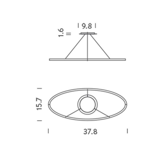 Ellisse Minor Suspension Dimensions