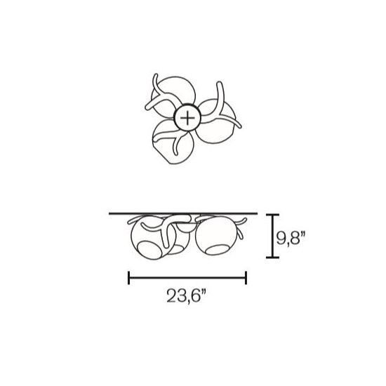 Ersa Ceiling Round Dimensions