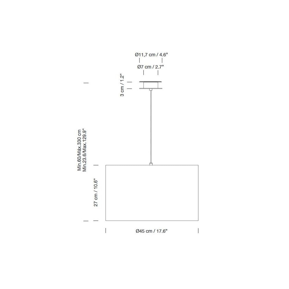 Sistema Sisisi GT2 Suspension Dimensions