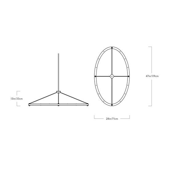 Halo Oval Suspension Dimensions