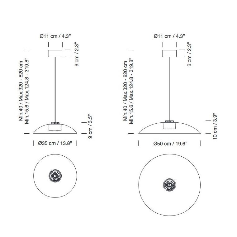 HeadHat Plate Suspension Dimensions