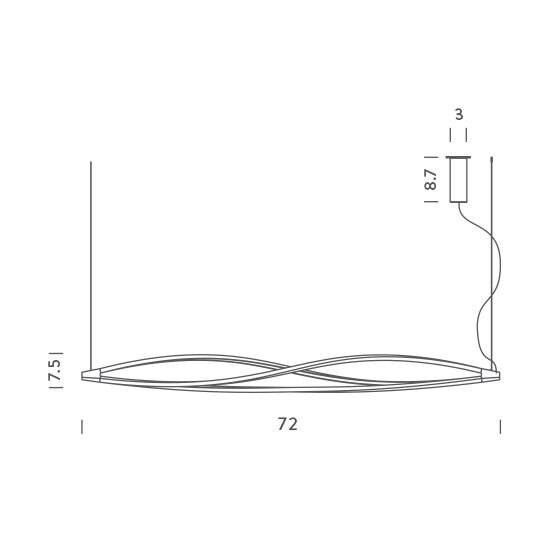 In The Wind Horizontal Suspension Dimensions