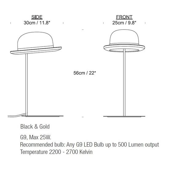 Jeeves Table Dimensions