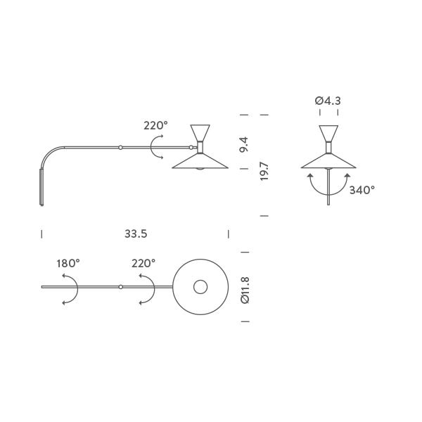 Lampe De Marseille Mini Wall Dimensions