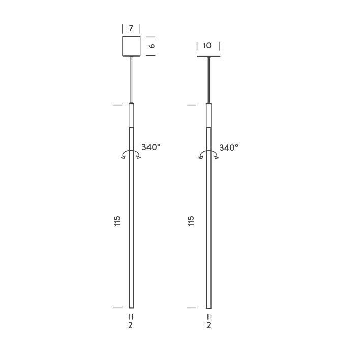 Linescapes Vertical Suspension Dimensions