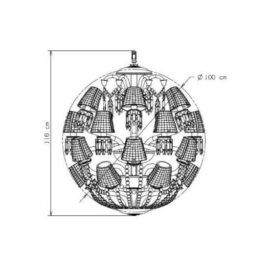 Le Roi Soleil Suspension Dimensions