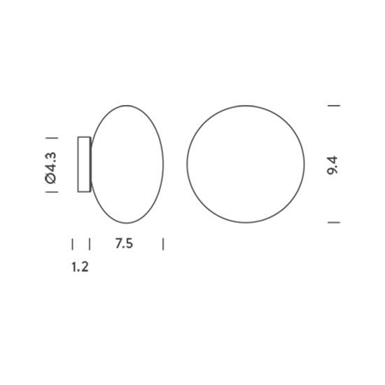 Maga Wall/Ceiling Dimensions