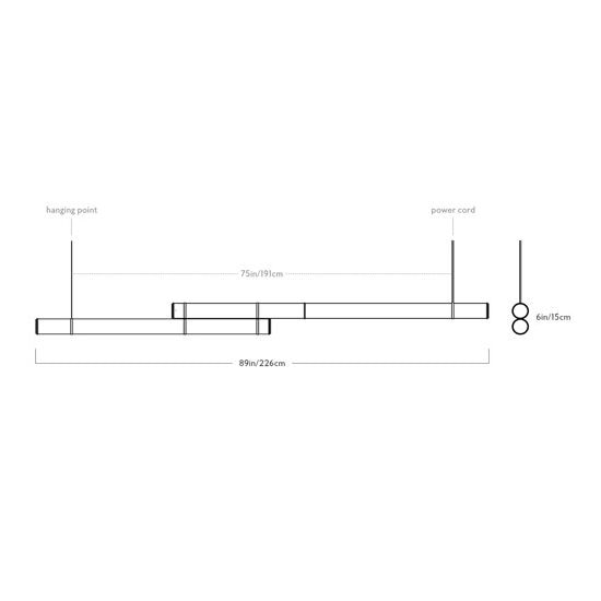 Mini Endless Double 89in Suspension Dimensions