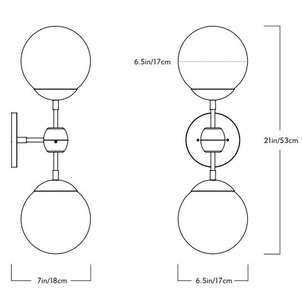 Modo 2 Globe Wall Dimensions