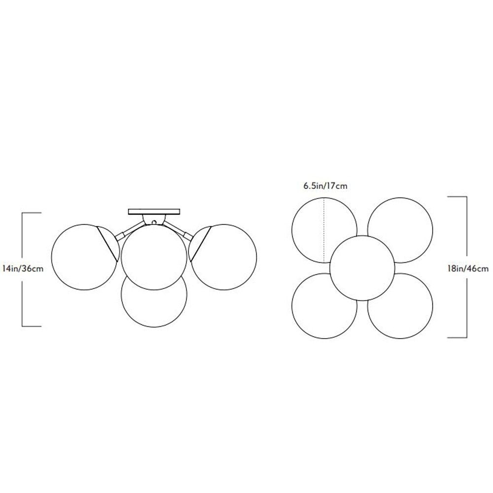 Modo 5 Globe Ceiling Dimensions