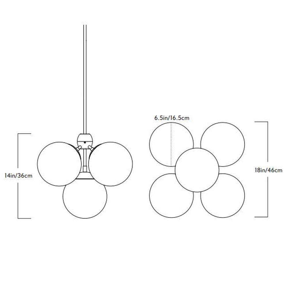 Modo 5 Globe Suspension Dimensions