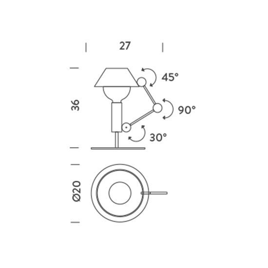 Mr. Light Short Table Dimensions