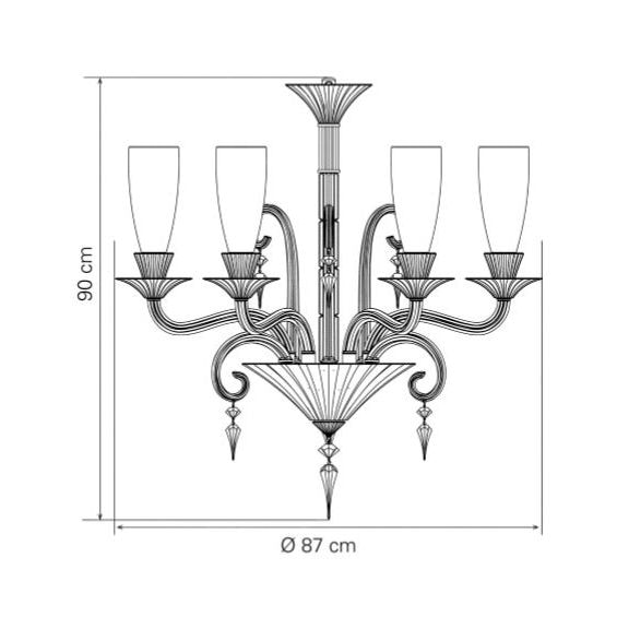 Mille Nuits With Hurricane Shades Suspension Dimensions