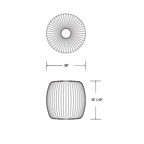 Nelson Bubble Roll Suspension Dimensions