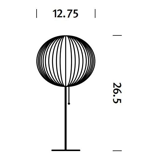 Nelson Lotus Ball Table Dimensions