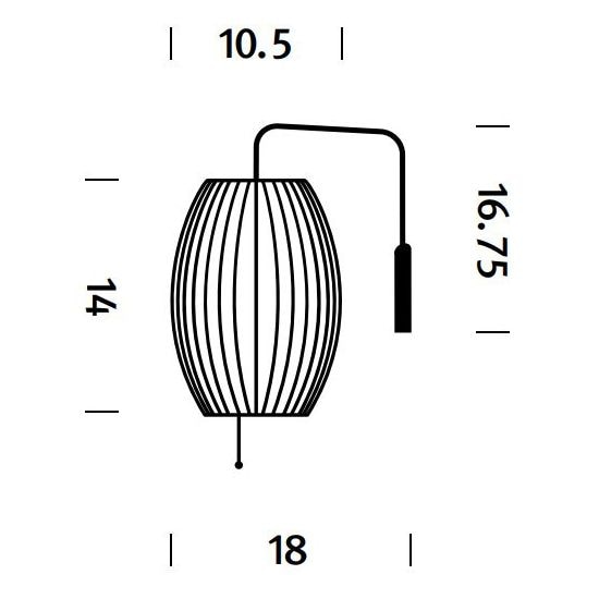 Nelson Cigar Wall Dimensions