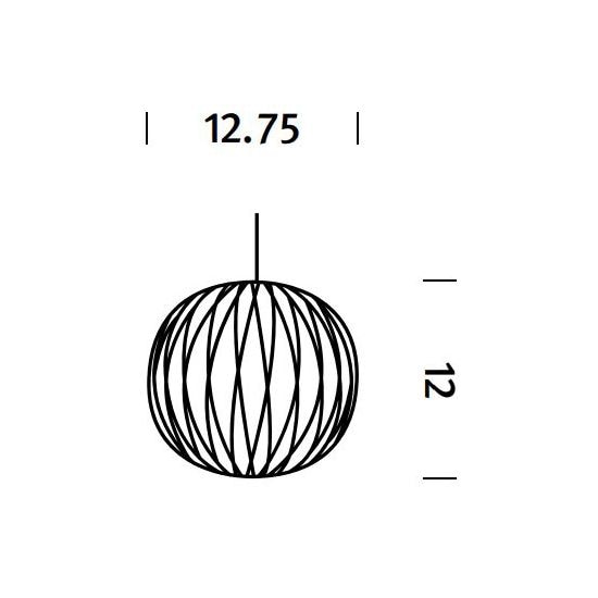 Nelson Crisscross Bubble Ball Suspension Dimensions