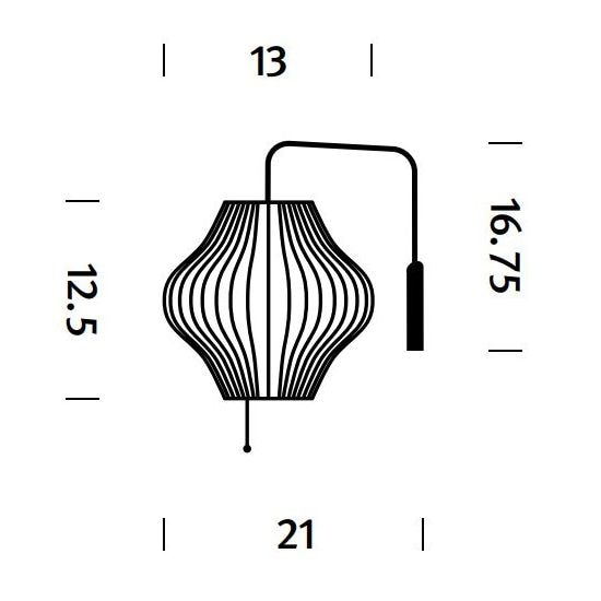 Nelson Pear Wall Dimensions