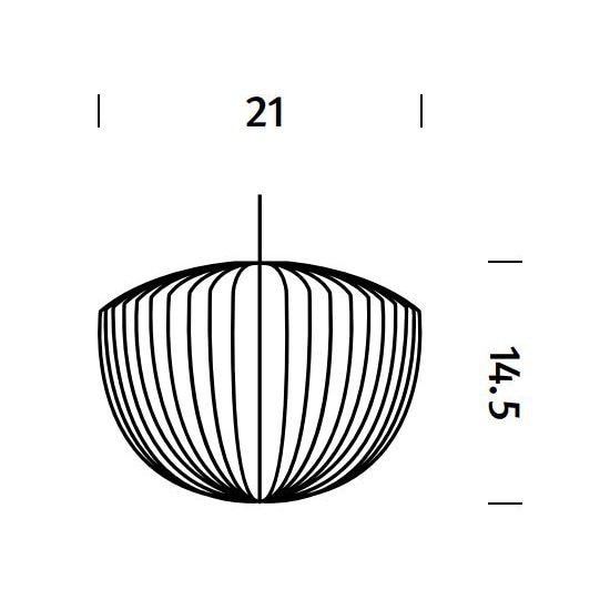 Nelson Bubble Apple Suspension Dimensions