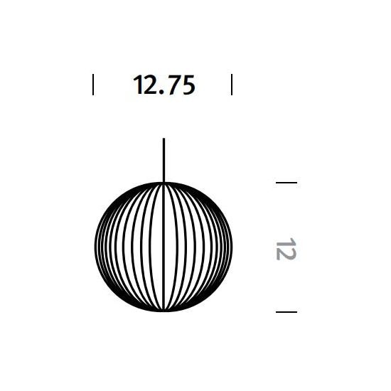 Nelson Bubble Ball Suspension Dimensions