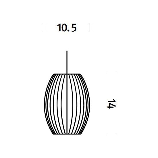 Nelson Bubble Cigar Suspension Dimensions