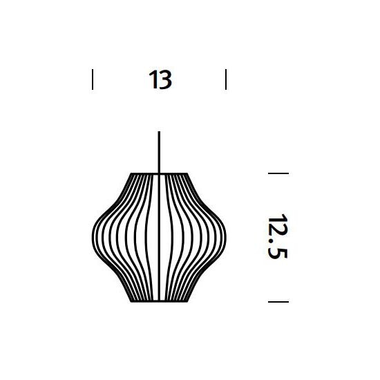 Nelson Bubble Pear Suspension Dimensions