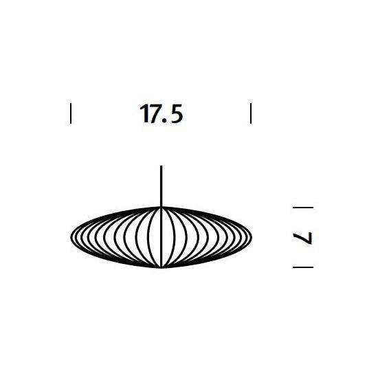 Nelson Bubble Saucer Suspension Dimensions