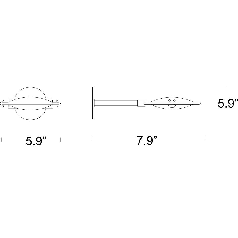 Nobi Wall 15cm Dimensions