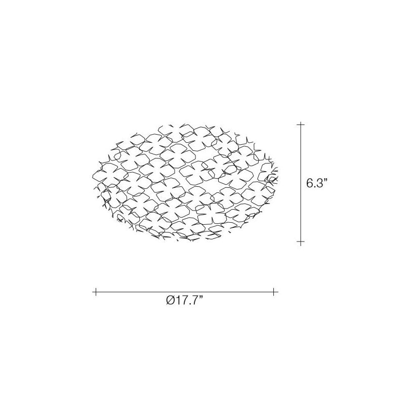 Orten'zia Half Sphere Ceiling Dimensions