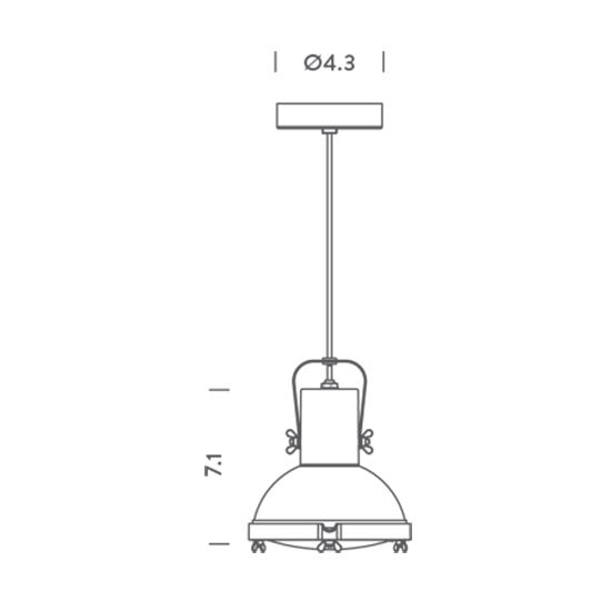 Projecteur 165 Suspension Dimensions